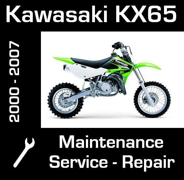 Kawasaki kx65 kx 65 service repair rebuild maintenance workshop manual