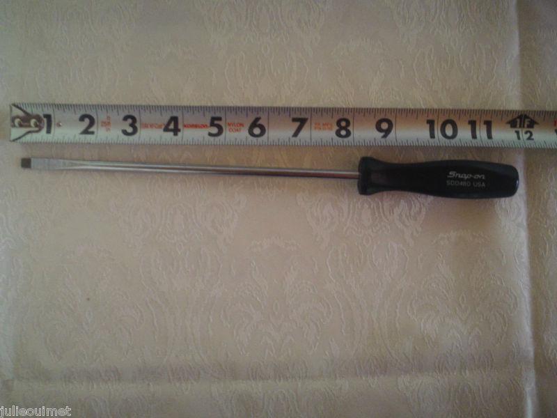 Snap-on 12" cabinet type flat tip screwdriver model #sdd 480 usa