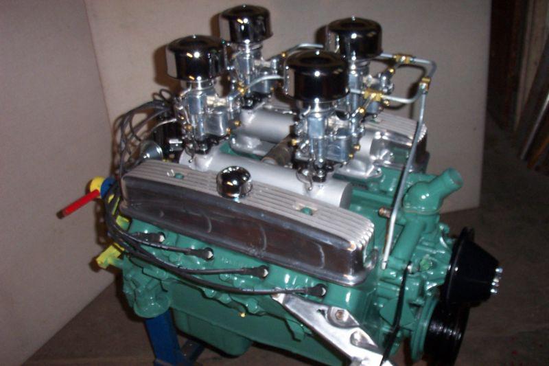 Buick nailhead 364, 1961 engine rebuilt new .030 pistons with 4x2's nice engine