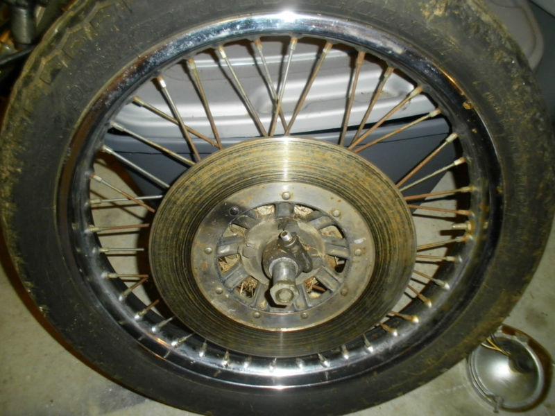  kawasaki 1977 kz650 front wheel axle disk rim tire kz 650 750 1978 77 78 79 80 