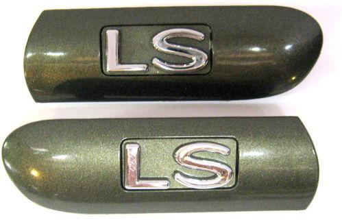 Lincoln ls green front fender spear emblem moldings pair