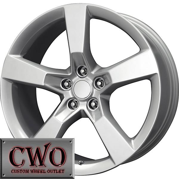 20 silver replica camaro ss wheels rims 5x120 5 lug cts bmw 1 3 series acura gto