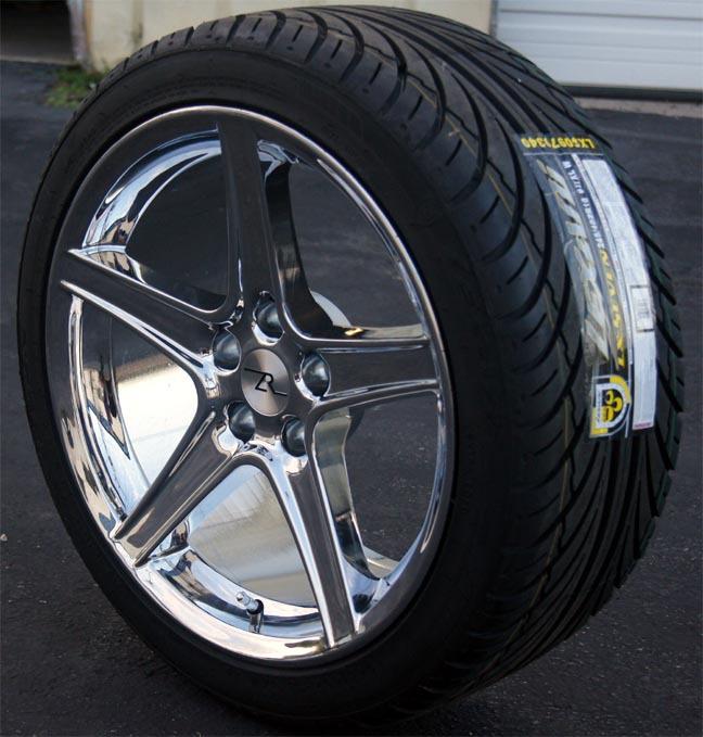 Buy Chrome Mustang Wheels Fit Saleen Gt 18x9 And Tires. black kitchen with ...