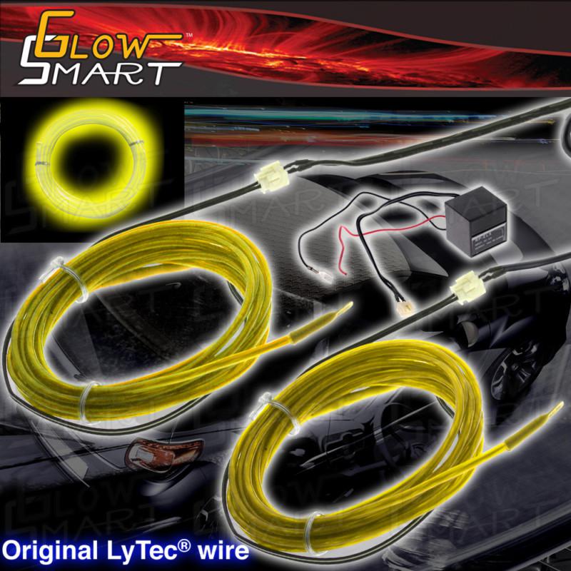 2 x el light wire 5ft yw glow rope w/ 12v transformer