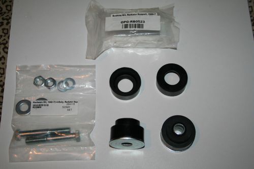 Subframe radiator core support bushing kit with hardware a body 68-72 chevelle