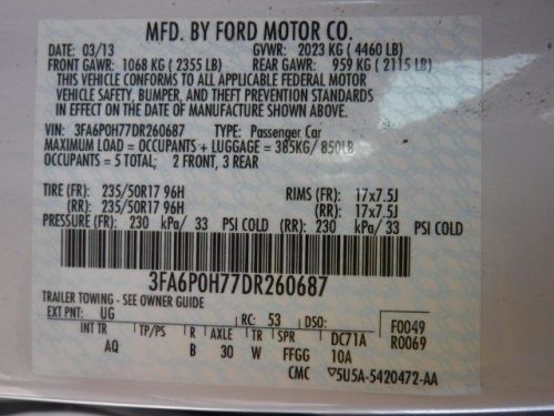 13 14 15 ford fusion l. windshield wiper mtr 716624