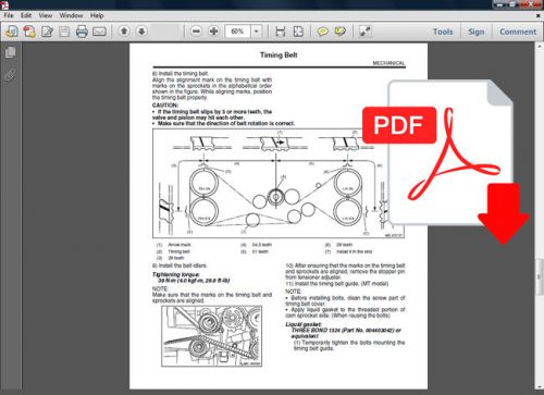 Subaru 2000 2001 2002 2003 2004 2005 2006 2007 impreza oem factory repair manual