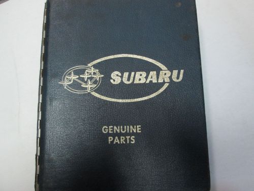 1970s 1980s subaru genuine parts catalog manual factory oem book huge rare
