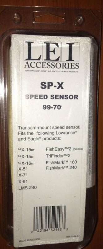 Lei sp-x speed sensor 99-70 lowrance eagle boat fish transom mount new 