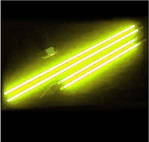 Yellow 4pc neon undercar underbody glow lights tubes car truck new 3ft 4ft