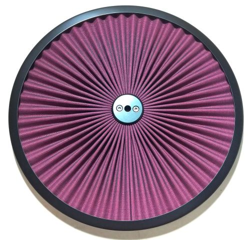 Air cleaner lid, 14 inch, top flow, black finish