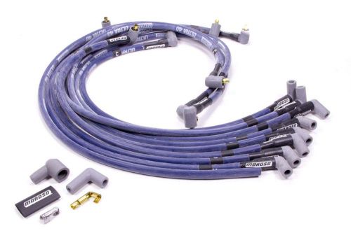 Moroso ultra 40 spark plug wire set spiral core 8.65 mm blue sbc p/n 73605