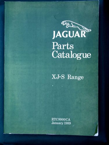 Jaguar xjs parts catalogue v12 / 6 cylinder 1987-1991 xj-s catalog rtc9900ca1989