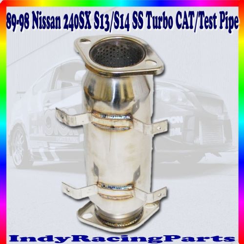 Stainless steel 3&#034; turbo cat/test pipe for 89-94 s13 1995-1998 s14  240sx