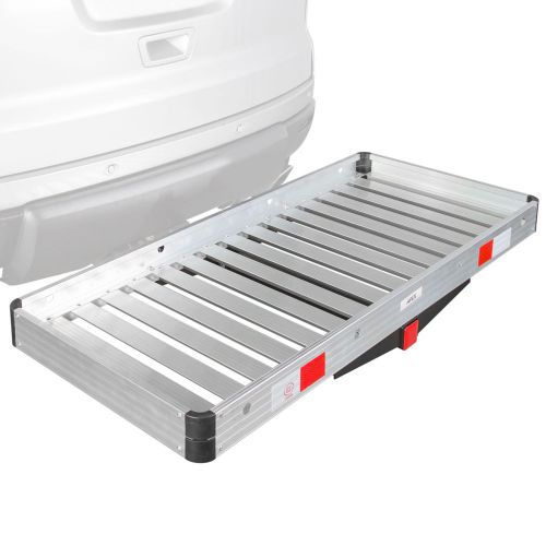 Apex aluminum cargo carrier 48x20 tray hitch-mount 2&#034; class iii-iv acc2-4820