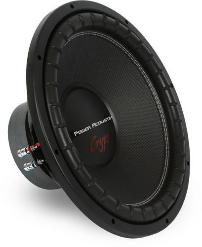 New! power acoustik cw2-154 1000w rms 15&#034; crypt series dual 4 ohm car subwoofer