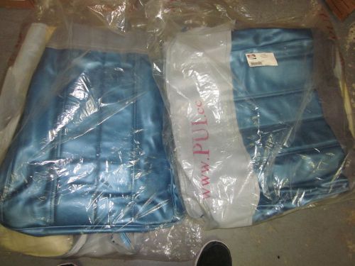 66 chevelle brite blue seat covers full set