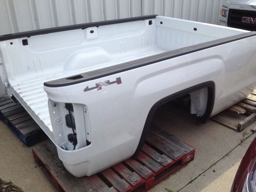 New take off white long wheel base 2014 2015 gmc sierra 4x4 truck bed  assy lwb