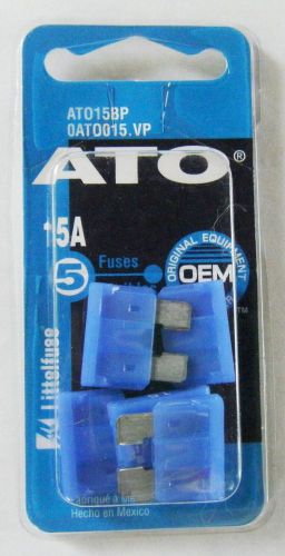 Littelfuse 15 amp atc / ato fuses pack of 5 ato15bp / 0at0015.vp #42