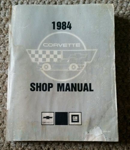 1984 chevrolet corvette shop service repair manual