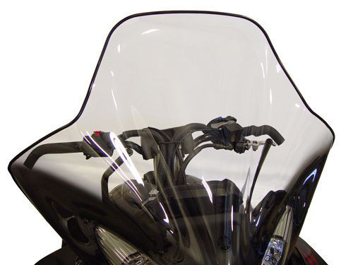 Yamaha apex / attak oem windshield sma-8ft96-40bk  w/ support brackets