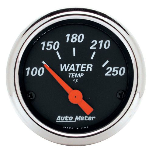 Auto meter 1436 designer black; water temperature gauge