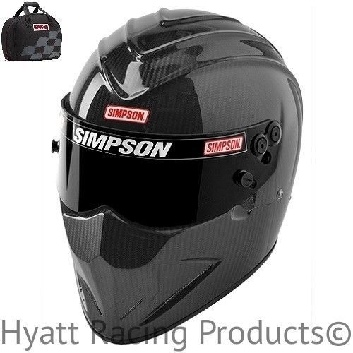 Simpson carbon diamondback auto racing helmet sa2015 - all sizes (free bag)