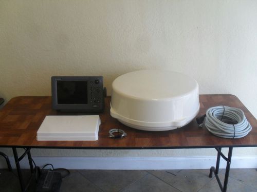 Furuno navnet vx1 10&#034; 1833c 4kw 24&#034; dome radar system complete w/cables