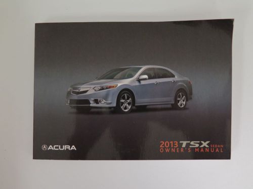 2013 acura tsx owners manual guide book