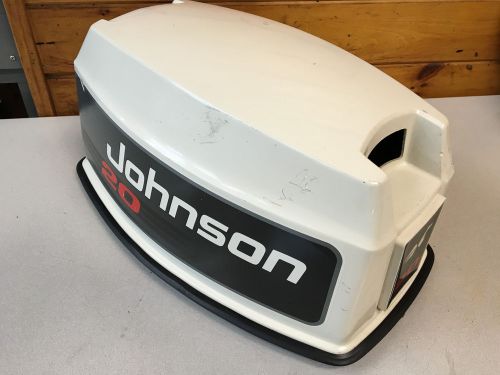 Early 90 s johnson 20 hp 2 stroke 2 cylinder hood top cowl cover freshwater mn