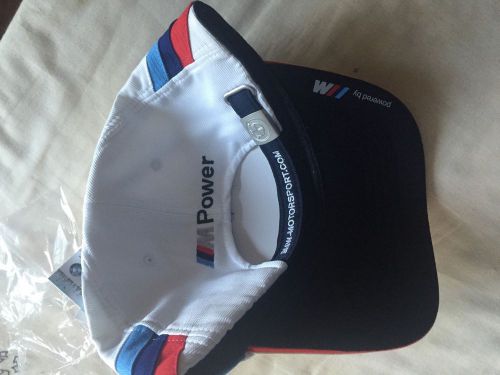 Bmw white men&#039;s motorsport fan team collectors cap hat new oem 80162285866