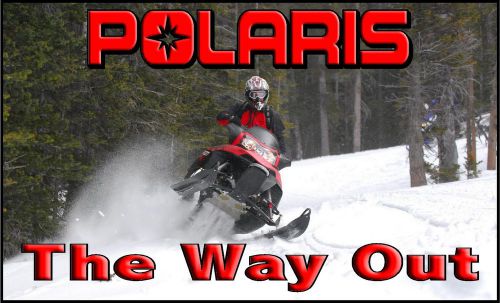 Polaris snowmobile banner, sign flag garage trailer high quality!!
