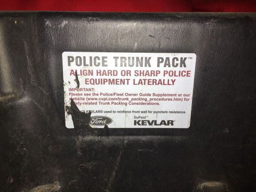 Police interceptor trunk pack organizer!!  p-71 ford crown victoria 98-11!!