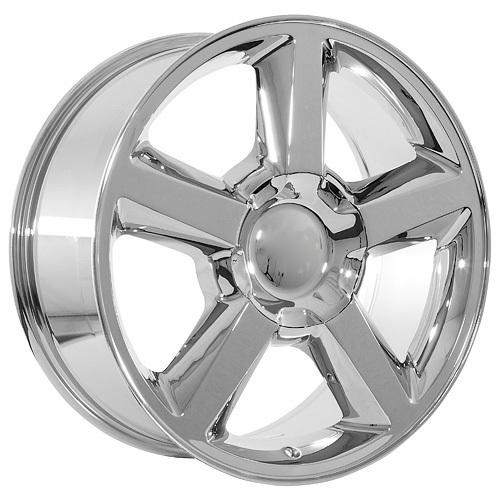 22" inch chevy 2009 silverado tahoe avalanche suburban chrome wheels rims