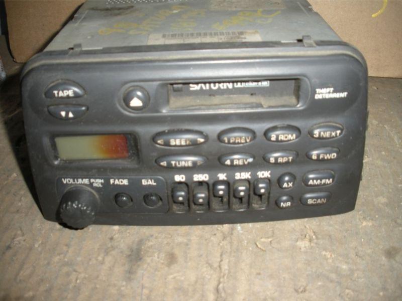 96 97 98 99 saturn s series am fm cassette radio player w/ eq 20122998 