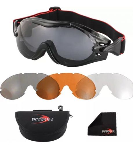 Bobster phoenix over the glass interchangeable goggles black