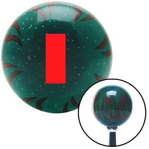 Red first lt &amp; second lt grn flame metal flake shift knob m16 x 1.5manual lever