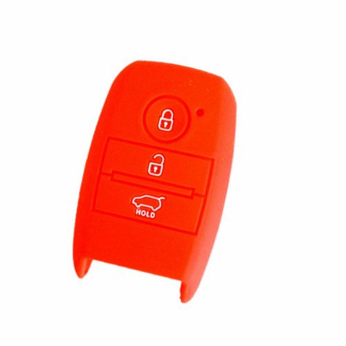 Red protective silicone key protector fob remote keyless for kia sorento 3bts