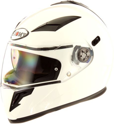 Suomy halo solid white helmet x-small