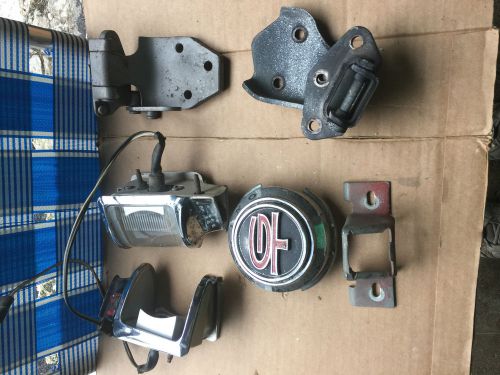 68 69 ford torino fairlane parts lot turn signals, lens, trunk latch &amp; ornament