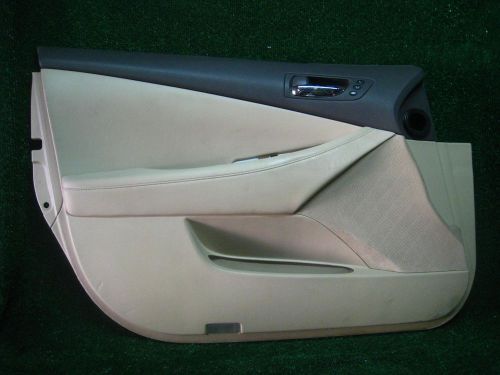 2007 lexus es350 driver door panel skin trim cover tan in color