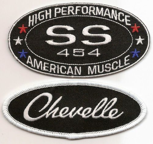 Chevy ss 454 chevelle sew/iron on patch emblem badge embroidered hot rod car