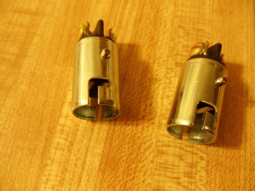 Old vintage art deco new head tail light socket plug connectors scta hot rod