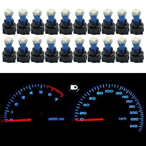 Hercoo pack of 20 instrument dashboard odometer t5 74 73 74 79 85 1-5050-smd led