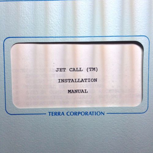Terra jet call  install manual