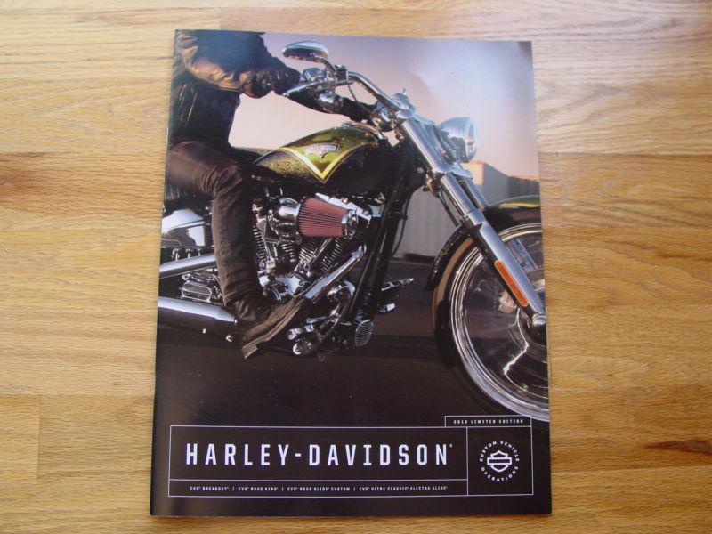 2013 harley davidson cvo brochure - brand new - catalog - limited edition