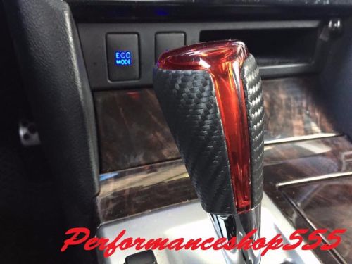Toyota corolla altis 2014+ gear shift knob carbon with red plastic-automatic