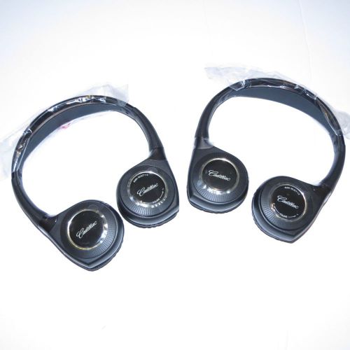 2 new premium gm fold headphones by cadillac 2003 2004 2005 2006 2007 2008  srx