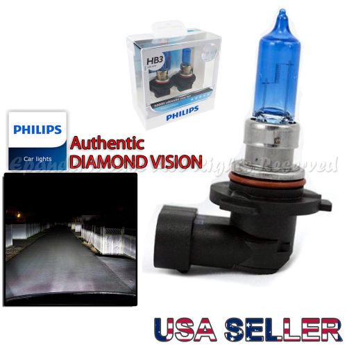 9005 usa 100% philips genuine diamond vision 5000k headlight bulbs xenon hi beam