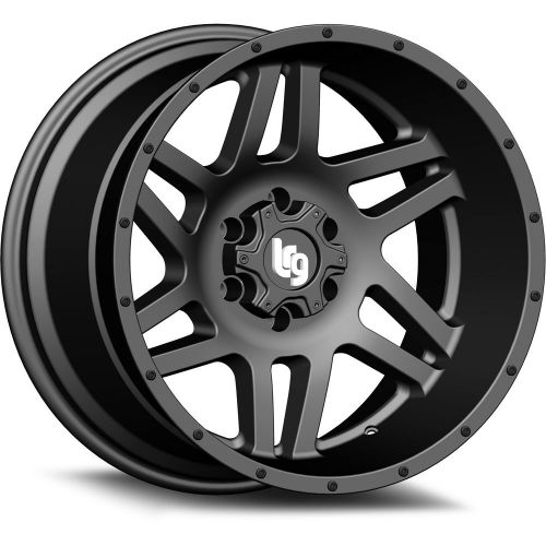20x9 black lrg 111 8x170 +0 rims federal couragia mt 35x12.5x20 tires